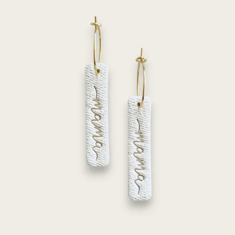 Mama Clay Earrings